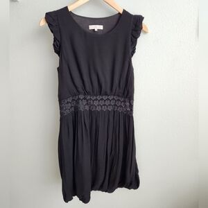 Sandro classic black dress with bubble hem Size SMALL